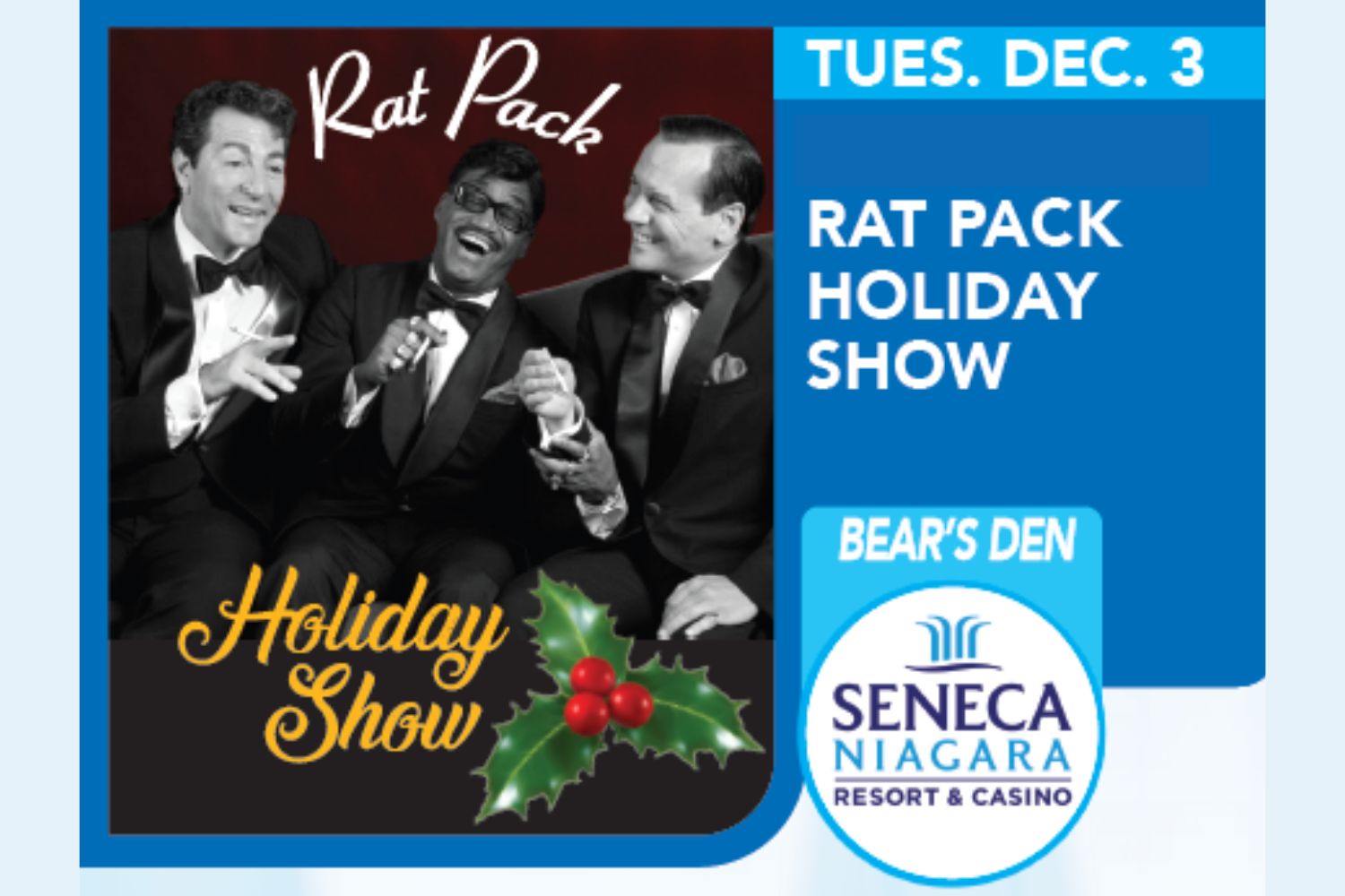 Rat Pack Holiday Show at SAC - Dec. 3, 2024